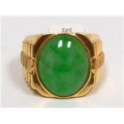 AAA Rare Imperial Jade Rolex Design Men's Ring