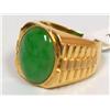 Image 3 : AAA Rare Imperial Jade Rolex Design Men's Ring