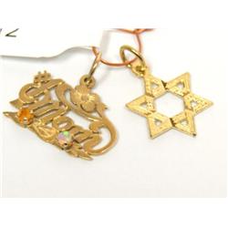 #1Mom Australian opal, Citrine & Star Of David