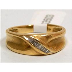 Diamonds Baguettes Men's Wedding Band