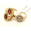 Image 1 : Diamonds Cocktail Ring & Garnet Ladies Ring