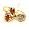 Image 2 : Diamonds Cocktail Ring & Garnet Ladies Ring