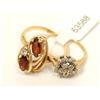 Image 3 : Diamonds Cocktail Ring & Garnet Ladies Ring