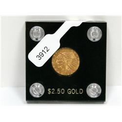 1913 2 1/2 Dollars Indian Head Gold Coin