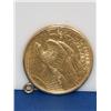 Image 2 : 1908 $20 Gold Coin Set in 14K Bezel