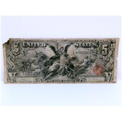 1896 $5 Silver Certificate Red Seal