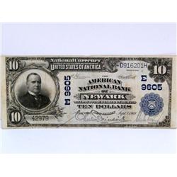 1902 $10 William McKinley US National Currency
