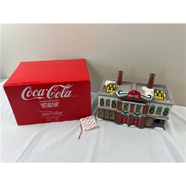 Coca-Cola Handpainted Ceramic "Bottling Plant"