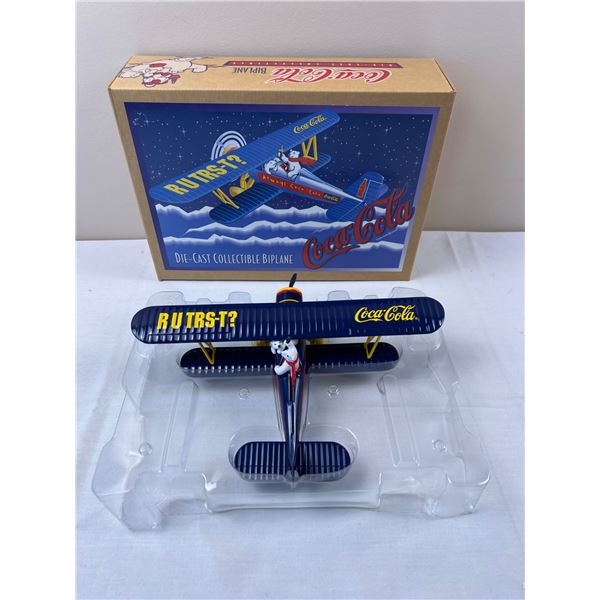 Coca-Cola Biplane Die-Cast Collectible