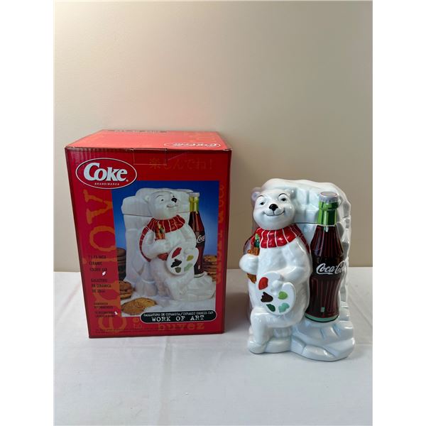 Coca-Cola Work of Art Ceramic Cookie Jar