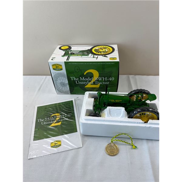 John Deere Model BWH-40 Unstyled Tractor