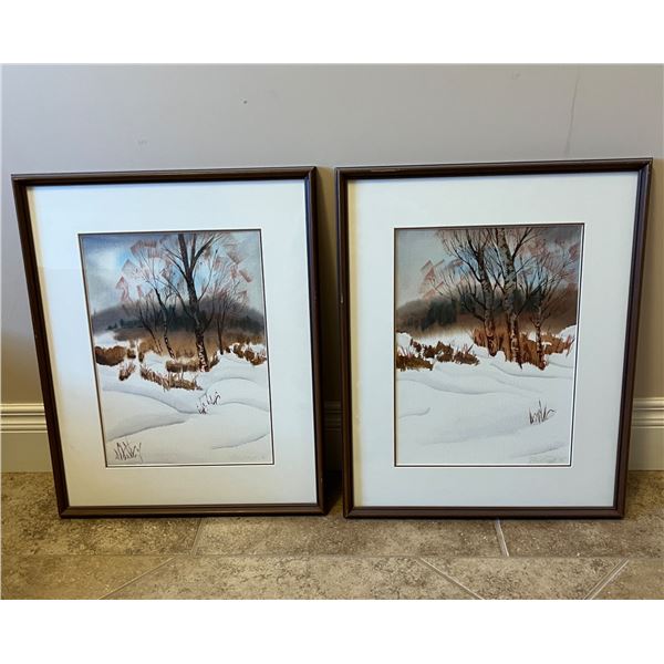 Snowy Landscape Artwork