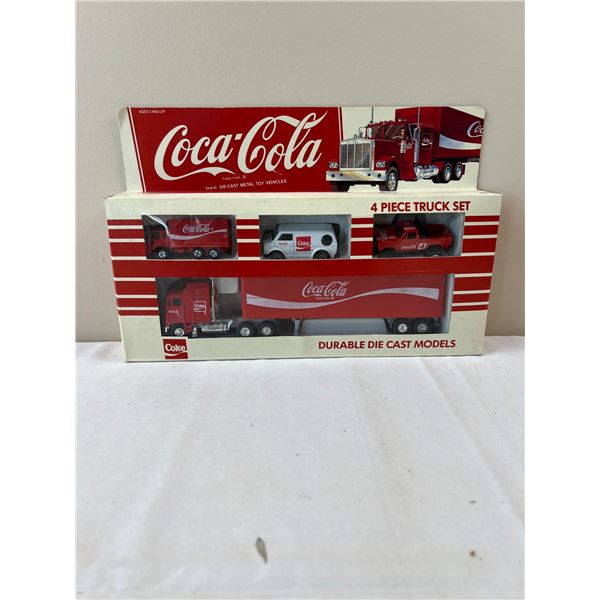 Coca-Cola 4 Piece Truck Set