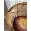 Image 2 : Wicker Rattan Chair & Cushion
