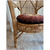 Image 4 : Wicker Rattan Chair & Cushion