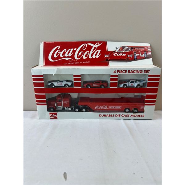 Coca-Cola 4 Piece Racing Set