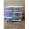 Image 1 : Pair of Sterilite Drawer Carts