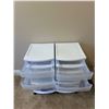 Image 3 : Pair of Sterilite Drawer Carts