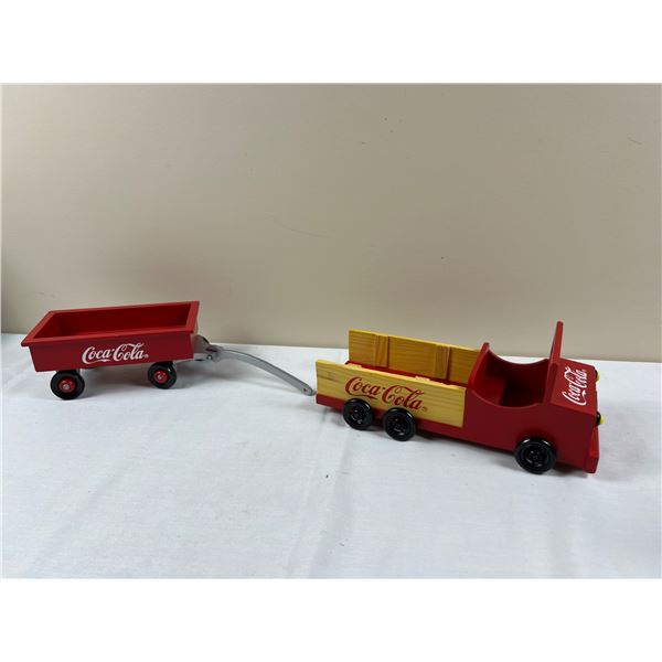 Coca Cola Wooden Truck & Trailer