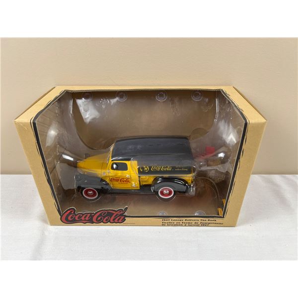 Coca Cola 1947 Canopy Delivery Van Bank