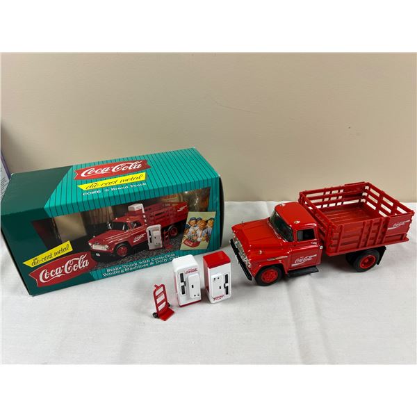 Stake Truck with Coca-Cola  Vending Machines & Dolly Cart