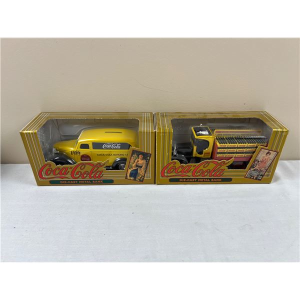 Coca Cola Die Cast Metal Banks