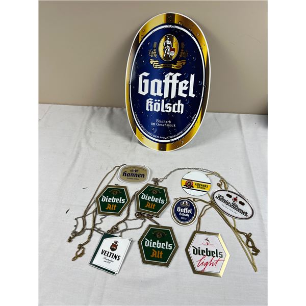 Hanging Beer Signs