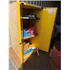 Image 4 : ULINE H-1565S-Y Flammable Liquid Storage Cabinet & Contents: Gas Cans, Cylinders P/U Mon 2/23