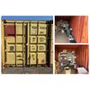 Image 1 : Yellow 20' Shipping Container & Contents: Shelves w/ Safety Equipment, SpillTech Kits, Gran-Sorb etc