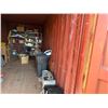 Image 3 : Yellow 20' Shipping Container & Contents: Shelves w/ Safety Equipment, SpillTech Kits, Gran-Sorb etc