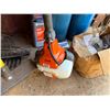 Image 13 : Multiple Landscape Tools:  String Trimmers,  EGO Charger, Compressed Gas Cylinders, Rakes, Hoes, etc