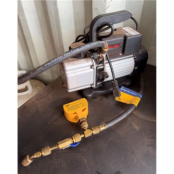 CPS Products VPC4SU Pro-Set 1-Stage Vacuum Pump w/ VG200 Vacrometer P/U Mon 2/23
