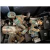 Image 10 : Black Plastic Rolling Tool Box & Contents: Multiple Makita XWT15 Impact Wrenches P/U Tues 2/24