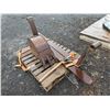 Image 2 : Contents of Pallet: Pair Pallet Forks 88"L & Machine Bucket Attachment