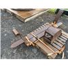 Image 4 : Contents of Pallet: Pair Pallet Forks 88"L & Machine Bucket Attachment