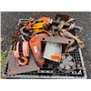 Image 1 : Contents of Pallet: Renfroe JPA Plate Clamp, Chain Hoist, Hooks, Shackles
