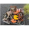 Image 3 : Contents of Pallet: Renfroe JPA Plate Clamp, Chain Hoist, Hooks, Shackles
