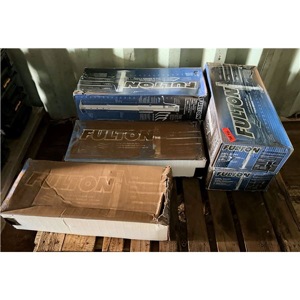 Qty 6 Fulton Drop Leg Trailer Jacks, 5000 lb Capacity, in Boxes P/U Tues 2/24