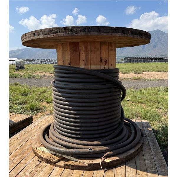 Large Partial Spool CME Wire & Cable AL 420.0 Mils TR-XLPE 1000 kcmil Cable