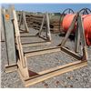 Image 1 : Metal A-frame Cable Reel Stand 88" x 61" x 66"H