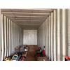 Image 11 : Orange 40' Shipping Container (contents not included) P/U Thurs-Fri 2/26-27