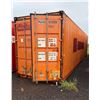 Image 1 : Orange 40' Shipping Container (contents not included) P/U Thurs-Fri 2/26-27