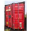 Image 1 : Red 40' High Cube Shipping Container (has leaks)
