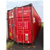 Image 2 : Red 40' High Cube Shipping Container (has leaks)