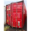 Image 3 : Red 40' High Cube Shipping Container (has leaks)