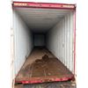 Image 5 : Red 40' High Cube Shipping Container (has leaks)