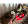Image 12 : Red 40' Shipping Container & Contents:  Work Shop w/ Table, Tools, Shelves, Hardware, Cords, etc