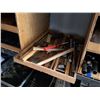 Image 18 : Red 40' Shipping Container & Contents:  Work Shop w/ Table, Tools, Shelves, Hardware, Cords, etc