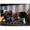 Image 19 : Red 40' Shipping Container & Contents:  Work Shop w/ Table, Tools, Shelves, Hardware, Cords, etc