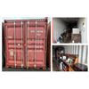 Image 1 : Red 40' Shipping Container & Contents:  Work Shop w/ Table, Tools, Shelves, Hardware, Cords, etc